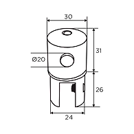 Ozone - Shower Knight Accessories - OSKH-2-SSS