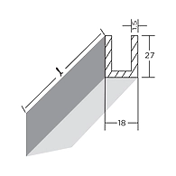 Ozone - Shower Knight Accessories - OZGL-UPR-SS-900 mm