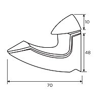 Ozone - Bracket Shelf Holders - OZ-BSH-33 SN-CP