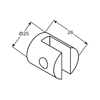 Ozone - Bracket Shelf Holders - OBSH-25-S-PSS
