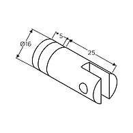 Ozone - Bracket Shelf Holders - OBSH-16-GL-PSS