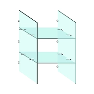 Ozone - Bracket Shelf Holders - OBSH-25-GL-SSS