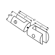 Ozone - Bracket Shelf Holders - OBSH-16-D
