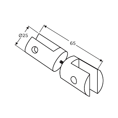 Ozone - Bracket Shelf Holders - OBSH-25-D-SSS-500476