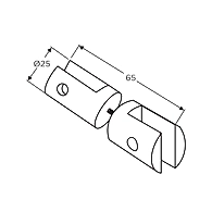 Ozone - Bracket Shelf Holders - OBSH-25-D-SSS