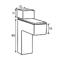 Ozone - Bracket Shelf Holders - OZ-BSH-22-CP & SN-CP
