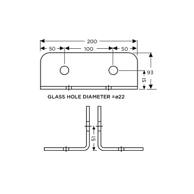 Ozone - Fin Plates - OSP-FP-200-SSS-1