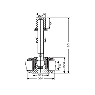 Ozone - Articulated Bolts - E Series - OSP-AFB-36-FL-304-PSS