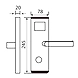 Ozone - Software Based Hotel Door Lock - OZEL-RF-VII-555 R/L-1-sm