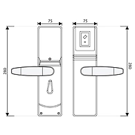 Ozone - Software Based Hotel Door Lock - OZEL-RF-333 R/L-V10-SN