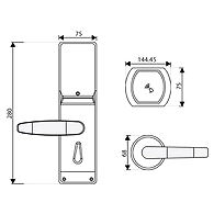 Ozone - Software Based Hotel Door Lock - OZEL-RF-222 R/L-V10-SN