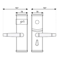 Ozone - Software Based Hotel Door Lock - OZEL-RF-111 R/L-V10