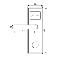 Ozone - Software Based Hotel Door Lock - OZEL-2011RF-11H-R/L-V9
