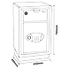 Ozone - Home &amp; Office Safes - OES-MD-55 Silver-500953-sm