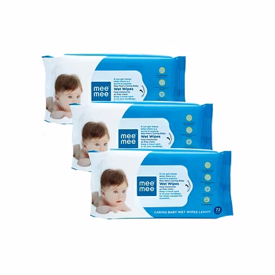 Caring Baby Wipes with Aloe Vera &amp; Lemon-3-72-1