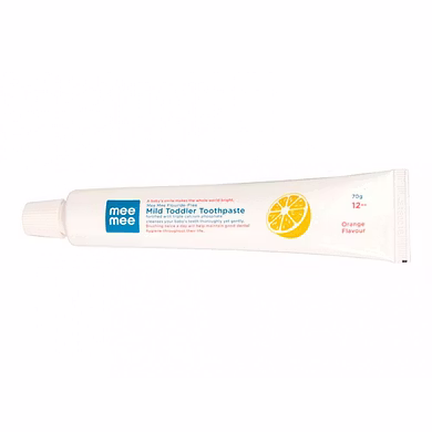 Fluoride-Free Mild Toddler Toothpaste-Orange-1