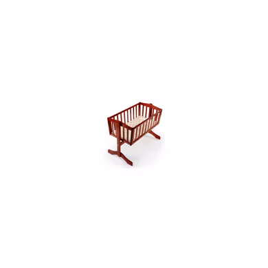 Baby Wooden Cot C-10  Cherry Red-BR103