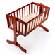 Baby Wooden Cot C-10  Cherry Red-BR103-sm