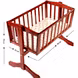 Baby Wooden Cot C-10  Cherry Red-2-sm
