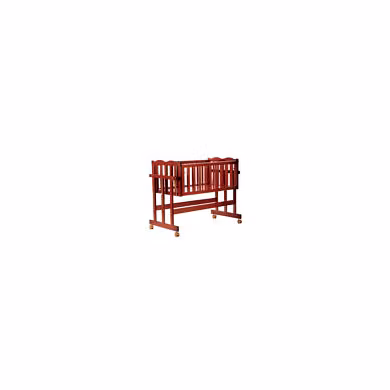 Baby Wooden Cot C-30  Cherry Red-1