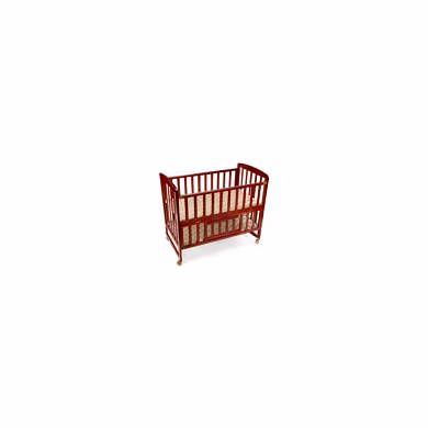 Baby Wooden Cot C-50  Cherry Red-BR105