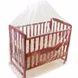 Baby Wooden Cot C-50  Cherry Red-1-sm
