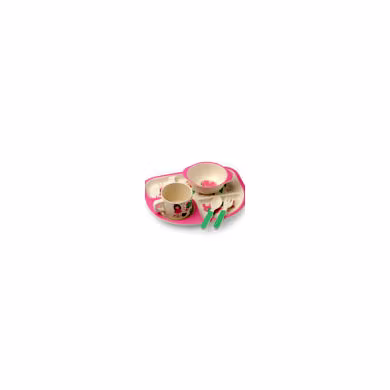 Bamboo Cutlery Set  Pink-BR133
