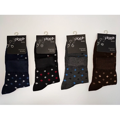 Multi Colored Cotton Socks PL1004 Set of 5 colors-1