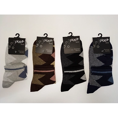 Multi Colored Cotton Socks PL1007 Set of 5 colors-1