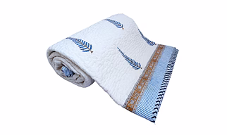 Jaipuri Double Bed Quilts King Size XMas Tree Printed Fully Reversible Online