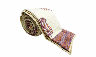Indian Jaipuri King Size Bedspreads Winter Quilts Cotton Paisley Printed Online