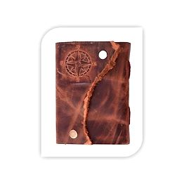 Handmade Brown Leather Travel Journal