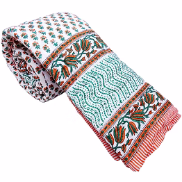 handmade jaipuri 100% cotton winter bed quilts king size fully reversible online