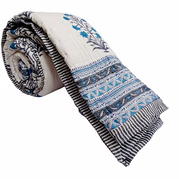 white quilting fabric cotton made handmade quilts double bed king size online
