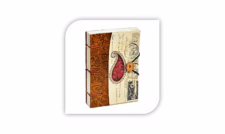 Traditional Paisley Printed Travel Journal