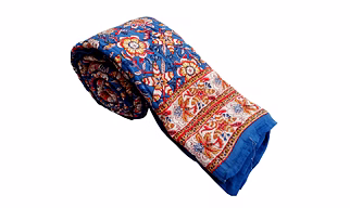 Blue Hand Quilting Loose Cotton Jaipuri Double Bed Razai Online Of King Size