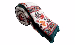 Fully Reversible Jaipuri Handmade Quilts Loose Cotton Made For Double Bed Online