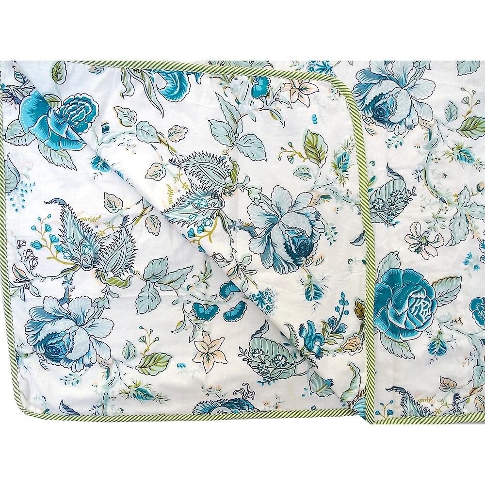 Floral Pattern White Falalen 100 Cotton AC Blanket Online For Your Double Bed White 88 104 Deals For Bulk