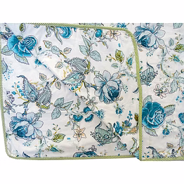 floral pattern white falalen 100% cotton ac blanket online for your double bed