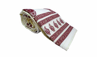 Off White King Size Bed Quilt (Rajai) Paisley Printed Fully Reversible Online