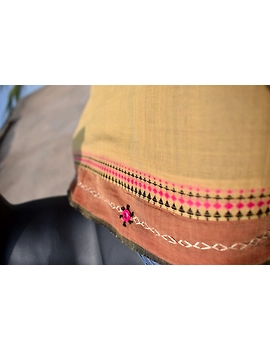 Handloom saree with hand embroidery : SM13-1-sm