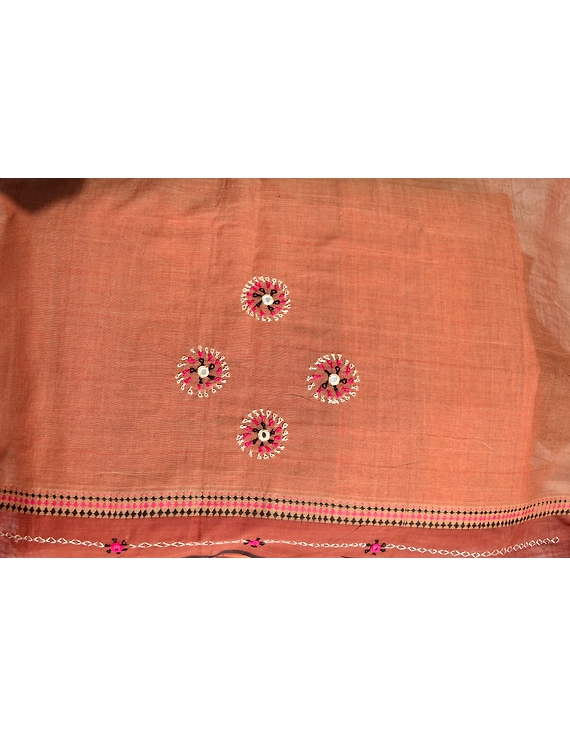 Handloom saree with hand embroidery : SM13-3
