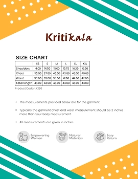 EARTHY RED KALAMKARI KURTA WITH PALAZZO PANTS: LK220B-XS-3-sm