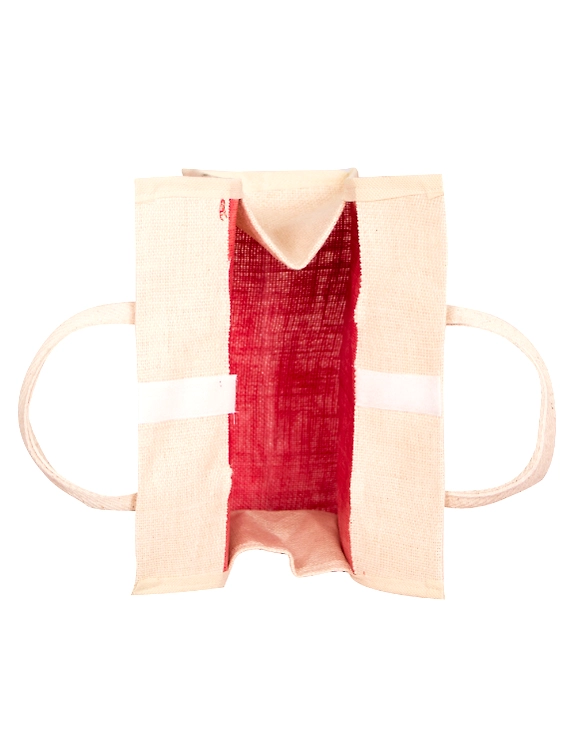 RED JUTE LUNCH BAG: MSL01-1