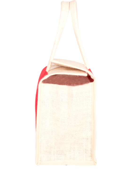 RED JUTE LUNCH BAG: MSL01-2