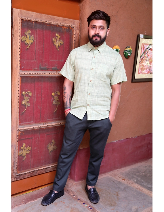 Casual Handloom Cotton Shirt : GT430C-GT430C-XL