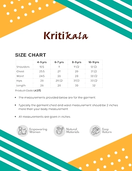 Peach A Line Kurta For Girls: Lk375A-(4-5)-3-sm