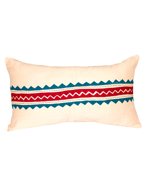 Semi Silk Hand Embroidered Cushion Covers- HCCO1-HCCO1