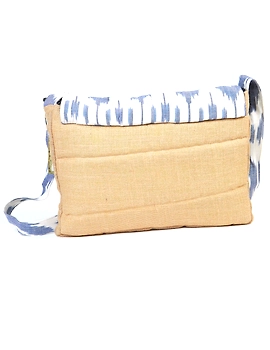 Ikat Laptop bag - blue and white : LBI02-2-sm