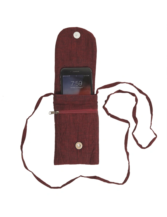Cell phone pouch - maroon : CPK05-5